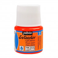 الوان قماش شفاف برتقالي فسفوري 32 بيبيو 45 مل