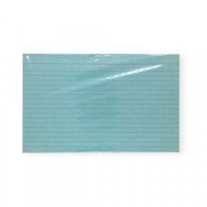 Record Cards 8x5 inch 100 Sheet Blue Ruled