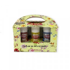  Acrylic Colors Set RICH 6 Colors 30 ml