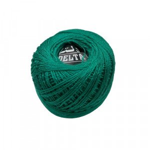 Cotton Thread Perlée Dark Pistachio 10 gm Delta