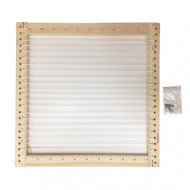 نول نسيج خشبي بخيوط نسج 30x30 سم