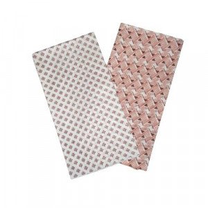 Cotton Fabric Engravings Brown 120 x 50 mm Several Shapes