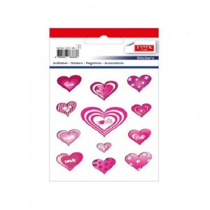 stickers Fuchsia Sequin Heart TANEX