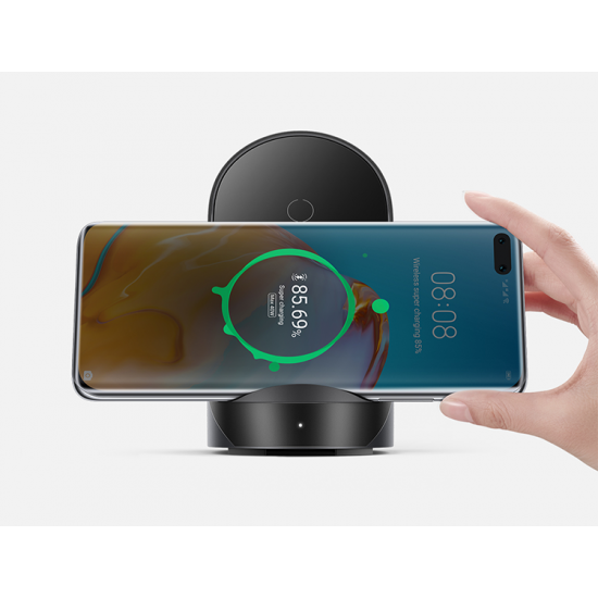 شاحن هواوي سوبر تشارج اللاسلكي بقاعدة 40 وات (لهواوي / سامسونج / آيفون)