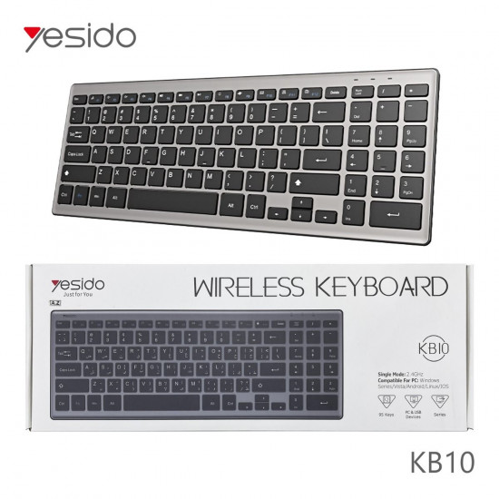 كيبورد YESIDO KB10 لاسلكي