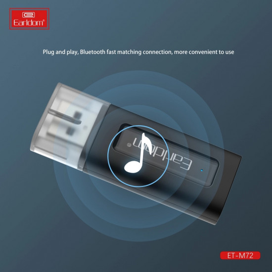 مستقبل بلوتوث للسيارات والسماعات USB Thu Bluetooth Earldom ET-M72