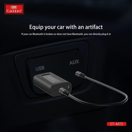 مستقبل بلوتوث للسيارات والسماعات USB Thu Bluetooth Earldom ET-M72
