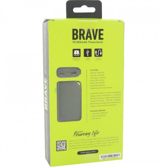 Goui - Brave 10,000 mAh Power Bank Goui - Brave 10,000 mAh Power Bank
