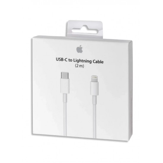 كيبل شاحن ايفون لايتنينج الى تايب سي 2 متر من ابل ابيض