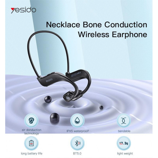 سماعة بلوتوث رياضية على الرقبة YESIDO YP09