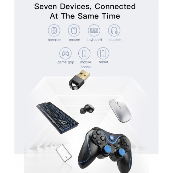 2.4 دونجل محول لاسلكي بلوتوث للهاتف والتلفزيون والكمبيوتر والكمبيوتر المحمول والسيارة Yesido Yau34 2.4 دونجل محول لاسلكي بلوتوث للهاتف والتلفزيون والكمبيوتر والكمبيوتر المحمول والسيارة Yesido Yau34