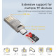 CARD READER - قارئ ذاكرة USB و Type-cمن yesido-GS21