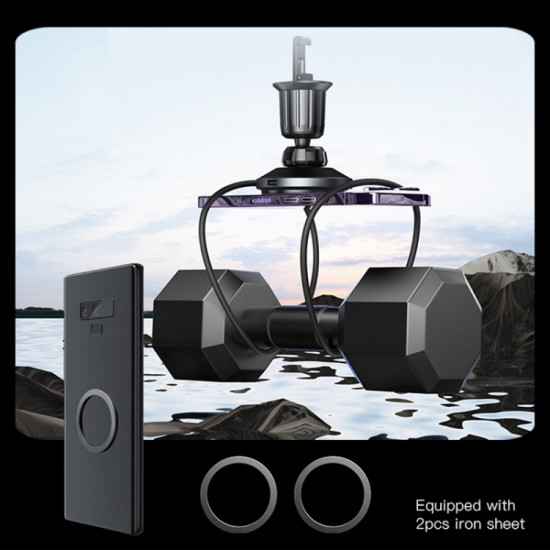 YESIDO C190 شاحن لاسلكي مغناطيسي للسيارة مزود بفتحة تهوية للهاتف بقدرة 15 وات لشحن سريع