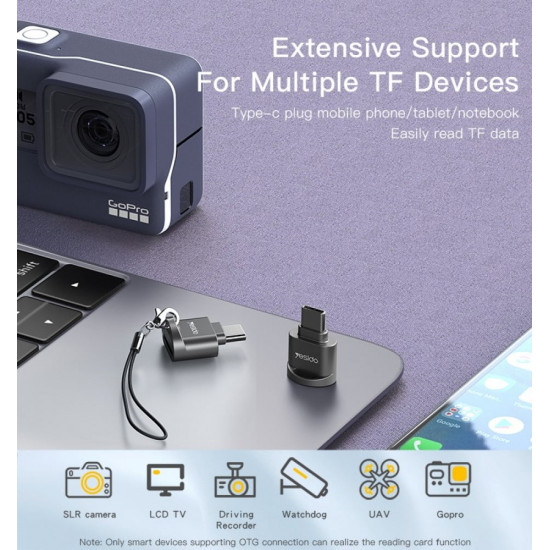 CARD READER - قارئ ذاكرة Type-cمن yesido-GS19