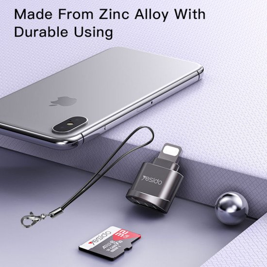 قارئ بطاقات Yesido Lightning Interface  TF - GS18