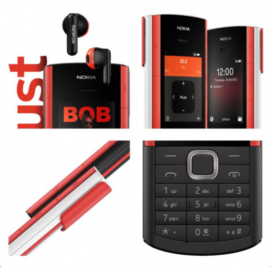 جوال نوكيا اكسبرس اوديو 5710 من نوكيا مصمم بسماعات اذن لاسلكية مدمجة، اتصال 4G جوال نوكيا اكسبرس اوديو 5710 من نوكيا مصمم بسماعات اذن لاسلكية مدمجة، اتصال 4G