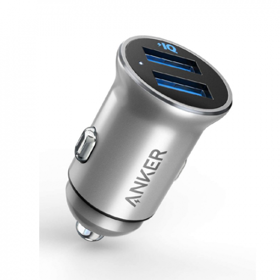 شاحن سيارة أنكر PowerDrive 2 Alloy Metal Mini 24W 4.8A 