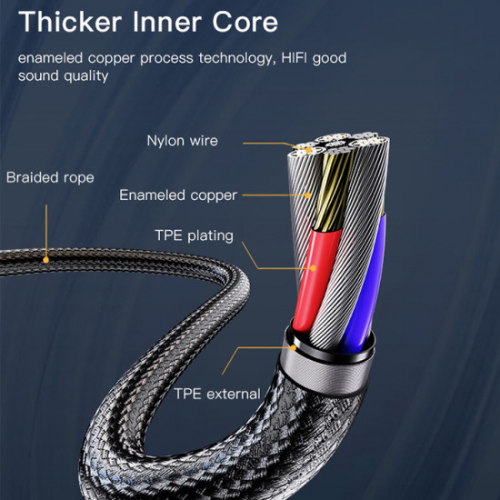 كيبل Yesido YAU35 iPhone Aux بطول 1 متر