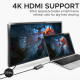محول من النوع سي HDMI، محول فيديو عالي الدقة 4K 30 هرتز USB-C الى HDMI مع مخرج صوت للاجهزة التي تدعم USB نوع سي، ايباد برو، ماك بوك، ميديا لينك-H1 رمادي من بروميت