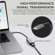 محول من النوع سي HDMI، محول فيديو عالي الدقة 4K 30 هرتز USB-C الى HDMI مع مخرج صوت للاجهزة التي تدعم USB نوع سي، ايباد برو، ماك بوك، ميديا لينك-H1 رمادي من بروميت