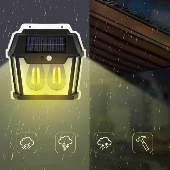 مصباح الحديقة والممرات على شكل لمبة يعمل بالطاقة الشمسية (لمبة 2 )