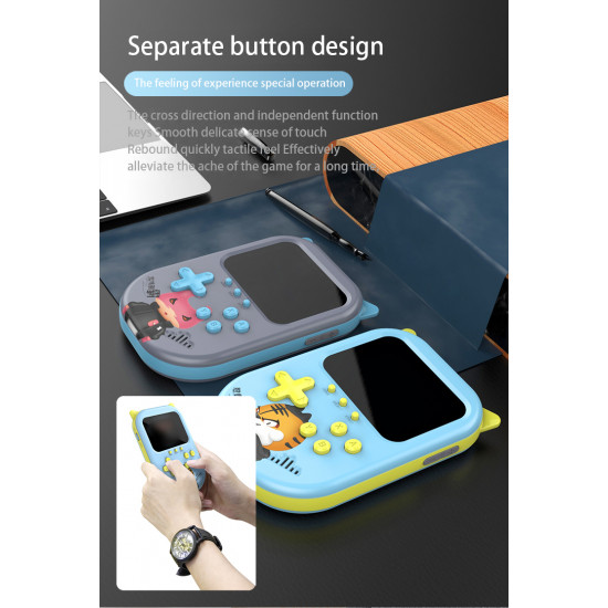 لعبة فيديو A10 المحمولة ريترو يده لعبة وحدة التحكم 3.5 بوصة الاطفال الأطفال هدية 500 في 1 الكلاسيكية الألعاب هدايا الأطفال