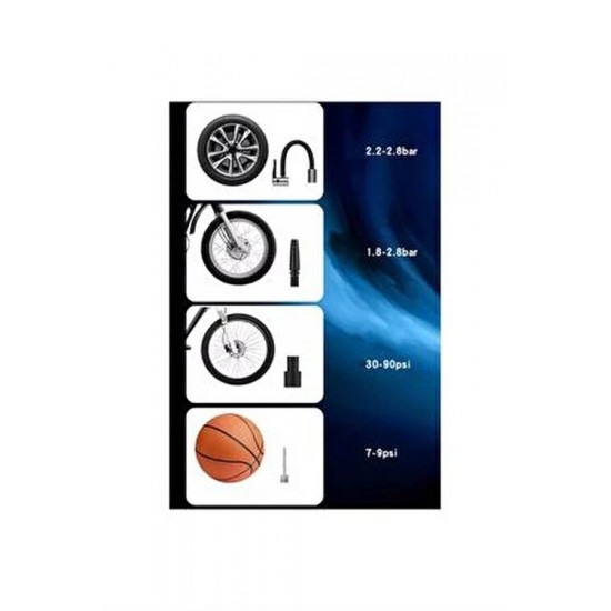 منفاخ هواء للسيارات والدراجات النارية 150 واط YESIDO VC04 قوة 4000 ملي أمبير