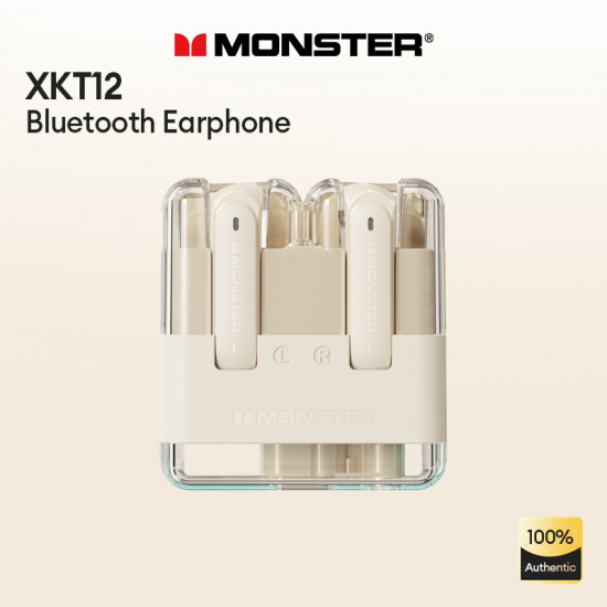 Monster-XKT12 سماعات لاسلكية للحد من الضوضاء ، سماعة الرأس الأصلية ، بلوتوث 5.3 ، سماعات TWS ، سماعات صوت HIFI ، سماعات الألعاب ، 300mAh
