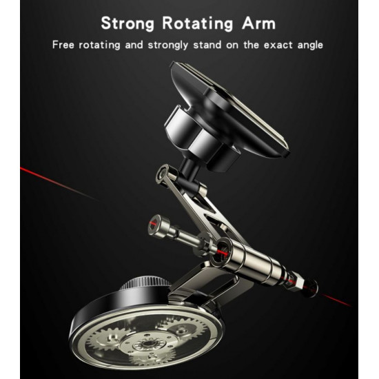 حامل هاتف مغناطيسي متعدد الزوايا مصنوع من سبائك الزنك C264 مكون من 6 قطع مغناطيس بذراع دوارة قوية حامل هاتف مغناطيسي متعدد الزوايا مصنوع من سبائك الزنك C264 مكون من 6 قطع مغناطيس بذراع دوارة قوية