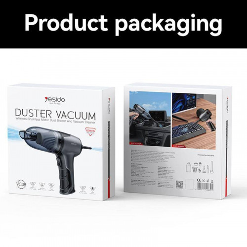 YESIDO VC08 مكنسة كهربائية محمولة قابلة لإعادة الشحن YESIDO VC08 مكنسة كهربائية محمولة قابلة لإعادة الشحن