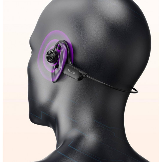 سماعة أذن بشريط حول الرقبة، بتقنية التوصيل العظمي، بلوتوث لاسلكي، Yesido YSP12 سماعة أذن بشريط حول الرقبة، بتقنية التوصيل العظمي، بلوتوث لاسلكي، Yesido YSP12