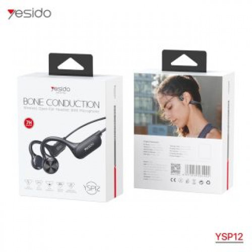 سماعة أذن بشريط حول الرقبة، بتقنية التوصيل العظمي، بلوتوث لاسلكي، Yesido YSP12