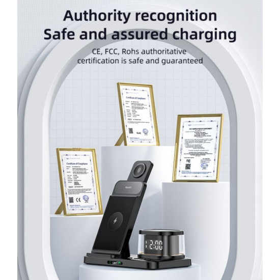 DS23 Yesido يسيدو 5 في 1 15 وات شحن سريع مع تعديل زاوية مزدوجة وتصميم تبريد ثلاثي وشاحن لاسلكي على مدار الساعة DS23 Yesido يسيدو 5 في 1 15 وات شحن سريع مع تعديل زاوية مزدوجة وتصميم تبريد ثلاثي وشاحن لاسلكي على مدار الساعة