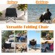 كرسي قابل للطي خفيف الوزن محمول مع جيب جانبي