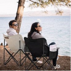 كرسي قابل للطي خفيف الوزن محمول مع جيب جانبي