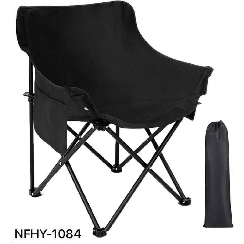 كرسي قابل للطي خفيف الوزن محمول مع جيب جانبي