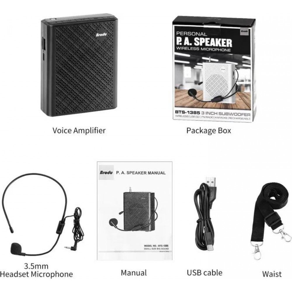   مكبر صوت شخصي طراز Brodu BTS-1385
