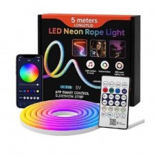   شريط إضاءة ليد نيون ار جي بي بطول 5 متر