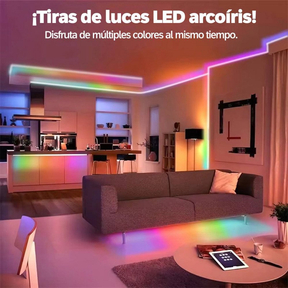   شريط إضاءة ليد نيون ار جي بي بطول 5 متر