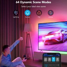   شريط إضاءة ليد نيون ار جي بي بطول 5 متر