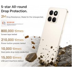 هاتف ذكي HONOR X7d 5G، ذاكرة وصول عشوائي (RAM) سعة 8 جيجابايت وذاكرة قراءة فقط (ROM) سعة 256 جيجابايت، ثنائي الشريحة، بطارية 6500 مللي أمبير/ساعة، كاميرا بدقة 108 ميجابكسل، شاشة 6.77 بوصة وتردد 120 هرتز