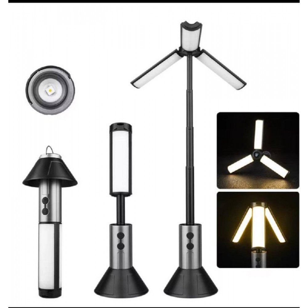 مصباح تخييم فائق السطوع وقابل لإعادة الشحن طراز YD-2324 مصباح تخييم فائق السطوع وقابل لإعادة الشحن طراز YD-2324