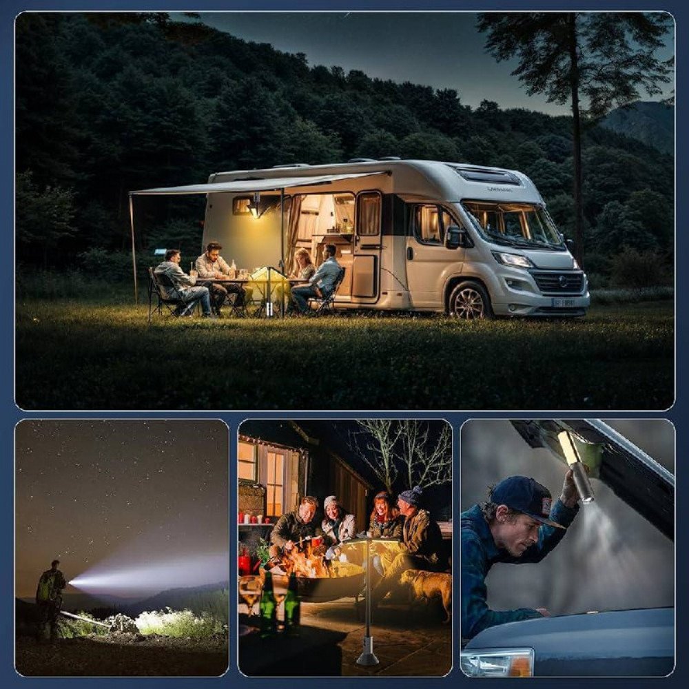 مصباح تخييم فائق السطوع وقابل لإعادة الشحن طراز YD-2324 مصباح تخييم فائق السطوع وقابل لإعادة الشحن طراز YD-2324