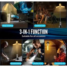 مصباح تخييم فائق السطوع وقابل لإعادة الشحن طراز YD-2324 مصباح تخييم فائق السطوع وقابل لإعادة الشحن طراز YD-2324