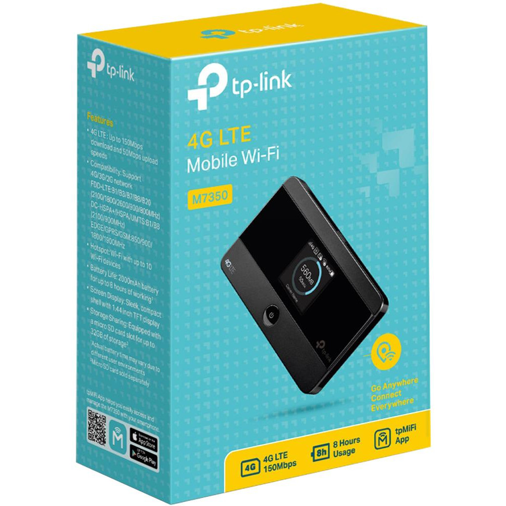 مودم متنقل تي بي لينك TP-LINK 4G LTE Mobile Wi-Fi M7350 مودم متنقل تي بي لينك TP-LINK 4G LTE Mobile Wi-Fi M7350