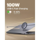 سلك شاحن يوجرين  UGREEN Nexode من USB-C الى USB-C قابل للسحب وبقوة 100 واط