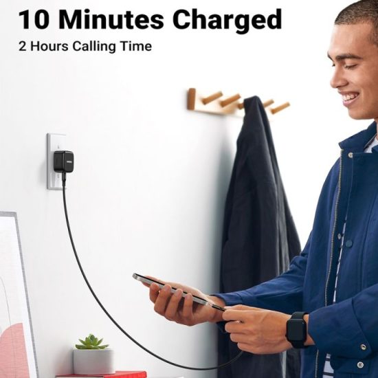 شاحن جداري UGREEN يوجرين بمنفذ USB-C شحن سريع بقوة 20 واط