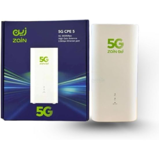 راوتر 5G موديل Cpe 5 - H155 383 + راوتر لاسلكي واي فاي سرعة نت تصل إلى 3600 ميجابت في الثانية واي فاي 6 3600 لكل ثانية يدعم جميع الشبكات اس تي سي زين موبايلي راوتر 5G موديل Cpe 5 - H155 383 + راوتر لاسلكي واي فاي سرعة نت تصل إلى 3600 ميجابت في الثانية واي فاي 6 3600 لكل ثانية يدعم جميع الشبكات اس تي سي زين موبايلي