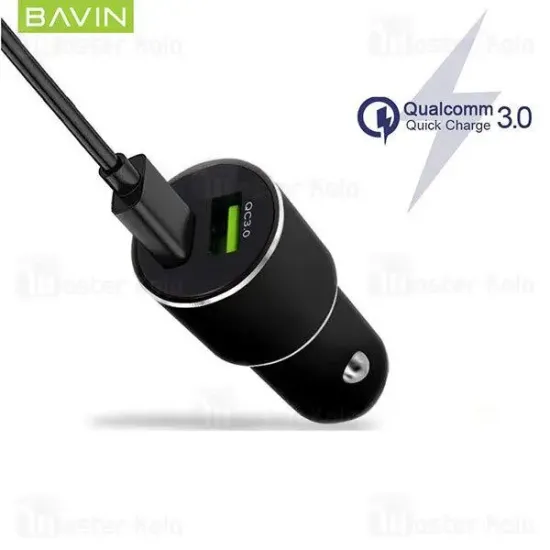 شاحن سياره مع سلك مايكرو BAVIN  PC376