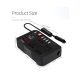 CAR INVERTER D-IV02 محول طاقة السيارة 300 واط DC 12V/24V إلى 220V AC مع 4 منافذ USB للشحن السريع و 2 مقبس عالمي مع شاشة LED متعددة
